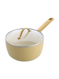 Kochtopf-Set Padova mit Antihaftbeschichtung, 10-tlg., Griffe: Edelstahl, beschichtet mi, Deckel: Glas, Gelb, Goldfarben, Set mit verschiedenen Größen