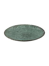 Talerz śniadaniowy Vingo, 2 szt., Kamionka, Niebieskozielony, czarny, Ø 22 cm