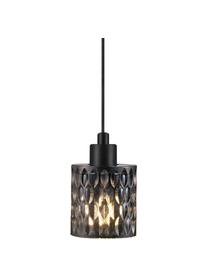Malá závesná lampa zo skla Hollywood, Sivá, Ø 11 x V 18 cm
