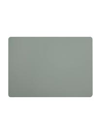Kunstleren placemats Pik, 2 stuks, Kunstleer (PVC), Mintgroen, B 33 x L 46 cm