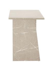 Pracovný stôl Liam, MDF-doska pokrytá melamínovou fóliou, Béžová, vzhľad travertínu, Š 120 x V 75 cm