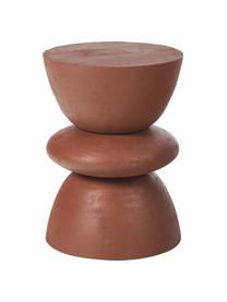 Bijzettafel Benno van mangohout van Jessica Mercedes Kirschner, Massief gelakt mangohout, Mangohout, roodbruin gelakt, Ø 35 x H 50 cm
