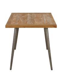 Tavolo in legno di teak riciclato in varie misure Kapal, Gambe: acciaio con tracce metall, Legno di teak, Larg. 160 x Prof. 80 cm