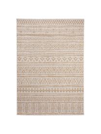 Tapis intérieur extérieur beige ethnique Cleo, 90 % polypropylène, 10 % polyester, Beige, tons bruns, larg. 240 x long. 340 cm (taille XL)