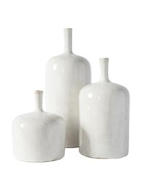 Lot de vases Vormark, 3 élém., Céramique, Blanc, Lot de différentes tailles