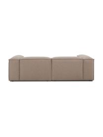 Canapé modulable 3 places Lennon, Tissu brun, larg. 238 x prof. 119 cm