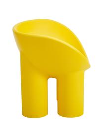 Poltrona di design color giallo Roly Poly, Polietilene, prodotto in un processo di stampaggio rotazionale, Giallo, Larg. 84 x Prof. 57 cm