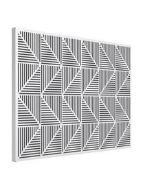 Pinnwand Trigon, Metall, Moosgummi, Weiß, B 53 x H 38 cm