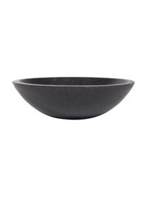 Aufsatzwaschbecken Kuveni aus Terrazzo, Terrazzo, Schwarz, Terrazzo-Optik, Ø 40 x H 11 cm