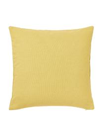 Funda de cojín bordada Pritha, 100% algodón, Amarillo, An 45 x L 45 cm