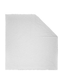 Couvre-lit blanc naturel à motifs tuftés Felia, 100 % coton, Blanc, larg. 160 x long. 200 cm (pour lits jusqu'à 120 x 200 cm)