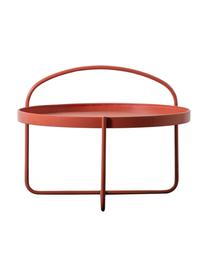 Table basse ronde rouge Melbury, Acier, revêtement par poudre, Rouge, Ø 65 x haut. 50 cm