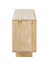 Skříňka z masivního dřeva s dvířky Louis, Lakované jasanové dřevo, Š 177 cm, V 75 cm