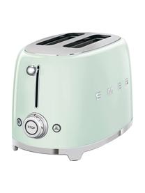 Kompakt Toaster 50's Style, Edelstahl, lackiert, Pastellgrün, glänzend, B 31 x T 20 cm