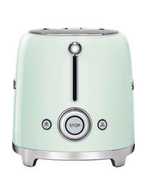 Kompakt Toaster 50's Style, Edelstahl, lackiert, Pastellgrün, glänzend, B 31 x H 20 cm