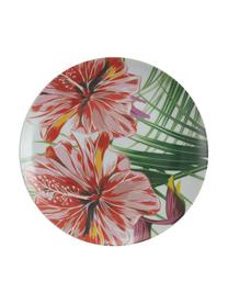 Set stoviglie colorate in porcellana Parrot Jungle, 6 persone (18 pz), Porcellana, Verde, multicolore, fantasia, Set in varie misure