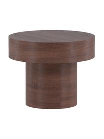 Table d'appoint ronde Malung, MDF (panneau en fibres de bois à densité moyenne) avec stratifié papier, Bois, brun foncé laminé, Ø 50 x haut. 40 cm