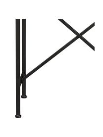 Vitrina de vidrio y metal Boli, Estructura: metal recubierto, Negro, semitransparente, An 70 x Al 178 cm