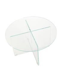 Kulatý konferenční stolek se skleněnou deskou Iris, Transparentní, Ø 60 cm