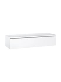 Wastafelset Yoka, 4-delig, Blad: vezelplaat met gemiddelde, Wit, eikenhout optiek, Set met verschillende formaten