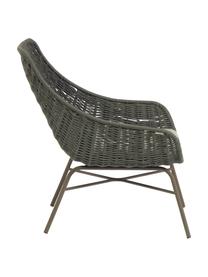 Fotel ogrodowy Abeli, Stelaż: metal ocynkowany i lakier, Tapicerka: tkanina, Zielony, S 68 x G 67 cm