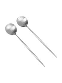Couverts à salade finition mate Kioto, 2 élém., Acier inoxydable

Les couverts sont fabriqués en acier inoxydable. Ils sont donc durables, ne rouillent pas et sont résistants aux bactéries, Couleur argentée, Long. 30 cm