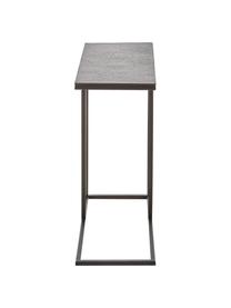 Tavolino da divano industrial in metallo Edge, Struttura: metallo verniciato a polv, Piano: nero Struttura: nero opaco, Larg. 45 x Alt. 62 cm