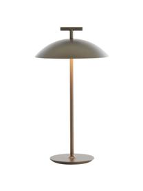 Lampada da tavolo portatile di design a LED dimmerabile Mini Geen-A, Metallo verniciato a polvere, Greige, Ø 20 x Alt. 36 cm