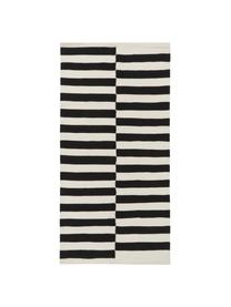 Ręcznie tkany dywan kilim Donna, Czarny, S 160 x D 230 cm (Rozmiar M)
