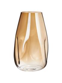 Grote mondgeblazen glazen vaas Luster, Mondgeblazen glas, Champagnekleurig, Ø 20 x H 35 cm