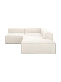 Modulare XL-Ottomane Lennon, Bezug: 100% Polyester Der strapa, Gestell: Massives Kiefernholz, FSC, Füße: Kunststoff, Webstoff Beige, B 357 x T 119 cm, Rückenlehne links
