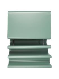 Tavolino da salotto in metallo con portariviste Julia, Metallo verniciato a polvere, Verde, Larg. 85 x Prof. 60 cm