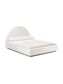 Čalouněná bouclé postel Ebba, Krémově bílá, Š 140 cm, D 200 cm