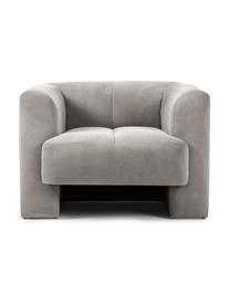 Sessel Bobi, Bezug: 88 % Polyester, 12 % Nylo, Gestell: Massives Kiefernholz, Webstoff Dunkelgrau, B 100 x T 82 cm