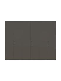 Draaideurkast Madison 6 deuren, inclusief montageservice, Frame: panelen op houtbasis, gel, Grijs, zonder spiegeldeur, 302 x 230 cm