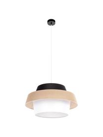 Lampa wisząca Preto, Czarny, beżowy, biały, Ø 55 x W 30 cm