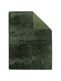 Colcha de terciopelo Enid, Terciopelo (100% poliéster)
Certificado Oeko-Tex Standard 100, clase 1, Verde, An 180 x L 250 cm (para camas de 140 x 200 cm)