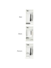 Modulárna šatníková skriňa s otočnými dverami Leon, šírka 100 cm, niekoľko variantov, Biela, V 200 cm, Basic