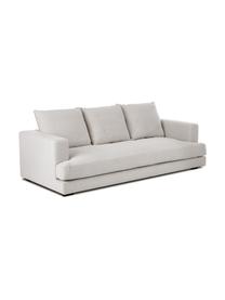 Sofa Tribeca (3-osobowa), Tapicerka: 100% poliester Dzięki tka, Stelaż: lite drewno sosnowe, Nogi: lite drewno bukowe, lakie, Jasnoszara tkanina, S 228 x G 104 cm