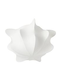 Plafón en look seda Arwa, Pantalla: plástico con aspecto de s, Anclaje: metal con pintura en polv, Blanco, Ø 52 x Al 31 cm