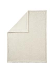 Manta de borreguillo Dotty, Parte delantera: 100% poliéster (borreguil, Blanco crema, An 130 x L 170 cm