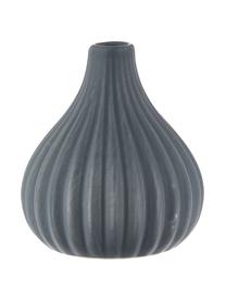 Kleines Vasen-Set Wilma aus Steingut, 3-tlg., Steingut, Grau, Schwarz, Weiß, Set mit verschiedenen Größen