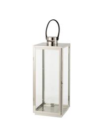 Laterne Trevas, Gestell: Metall, beschichtet, Silberfarben, Transparent, B 21 x H 53 cm