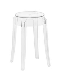 Designová stolička Charles Ghost, Polykarbonát, Transparentní, Ø 39 cm, V 46 cm