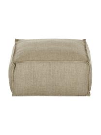 Ręcznie wykonana poduszka podłogowa z lnu Saffron, Tapicerka: 100% len, Taupe, S 50 x W 25 cm