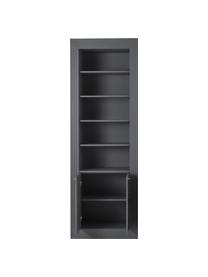 Regał Single, Płyta pilśniowa średniej gęstości (MDF), płyta wiórowa powlekana, Drewno naturalne lakierowane na szaro, S 80 x W 235 cm