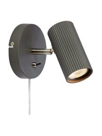 Verstellbarer Wand- und Deckenstrahler Costilla, Lampenschirm: Metall, beschichtet, Anthrazit, T 12 x H 14 cm