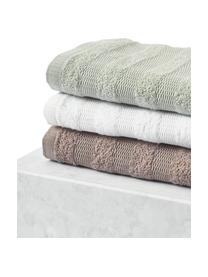 Sada ručníků Camila, 4 díly, 100% bavlna
Nízká gramáž, 400 g/m²

Materiál použitý v tomto produktu byl testován na škodlivé látky a certifikován podle STANDARD 100 od OEKO-TEX®, 3883CIT, CITEVE, Šalvějově zelená, Sada s různými velikostmi