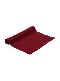 Tischläufer Riva aus Baumwollgemisch in Rot, 55% Baumwolle, 45% Polyester, Rot, B 40 x L 150 cm