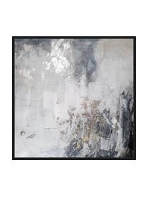 Oprawiony obraz na płótnie Speculation, Odcienie szarego, beżowy, S 103 x W 103 cm